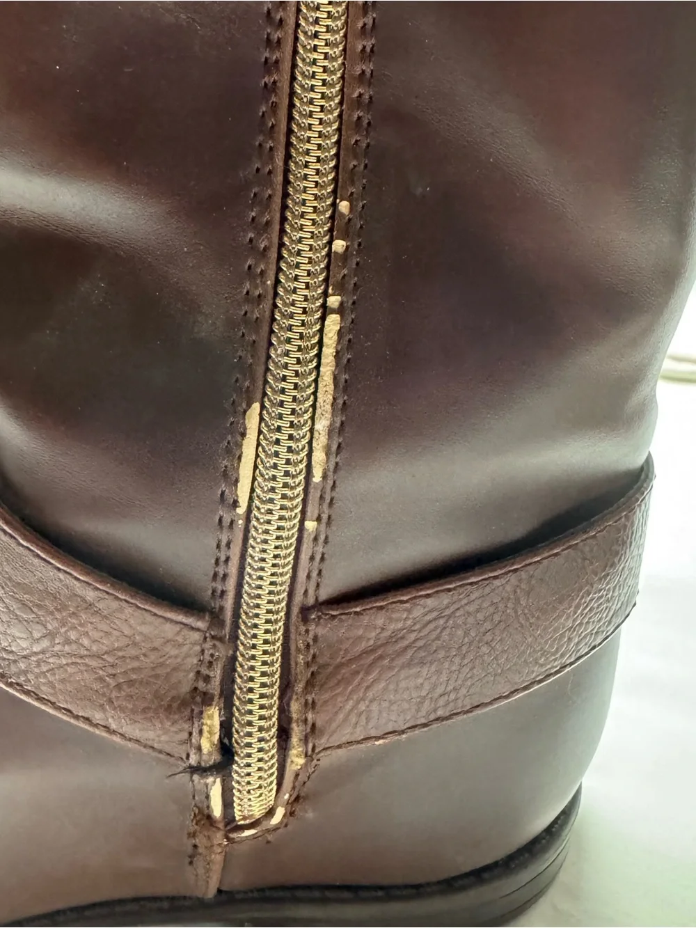 Tommy Hilfiger Brown Leather Kids Riding Boots
